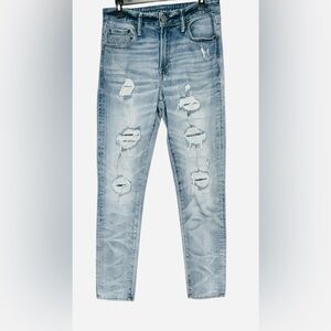 American Eagle Men’s Airflex Distressed Slim Jeans